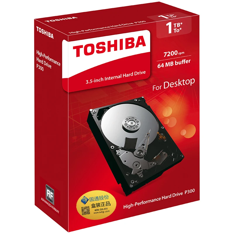 Бренд P300 Рабочего Внутренний Жесткий Диск 1 ТБ HDD 1000 ГБ SATA 6 ГБ/сек. 64 МБ 7200 Для