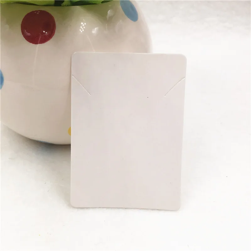 White 24 шт. 7x5 см многоцветные и различные узорные печати для ожерелья Модные ювелирные изделия дисплеи упаковочная бумага карты принимаются на заказ - Цвет: White