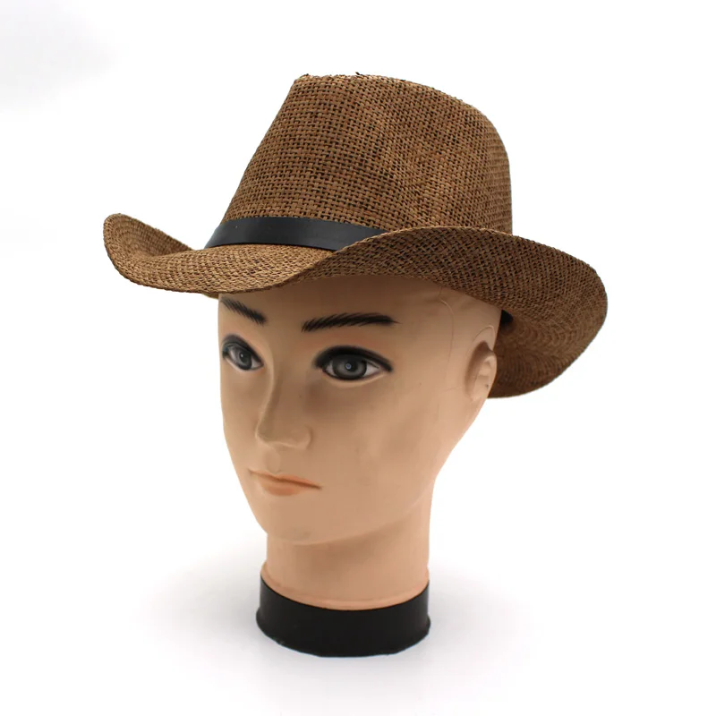 Оптовая продажа соломенная ковбойская шляпа кепка летняя мужская и женская
