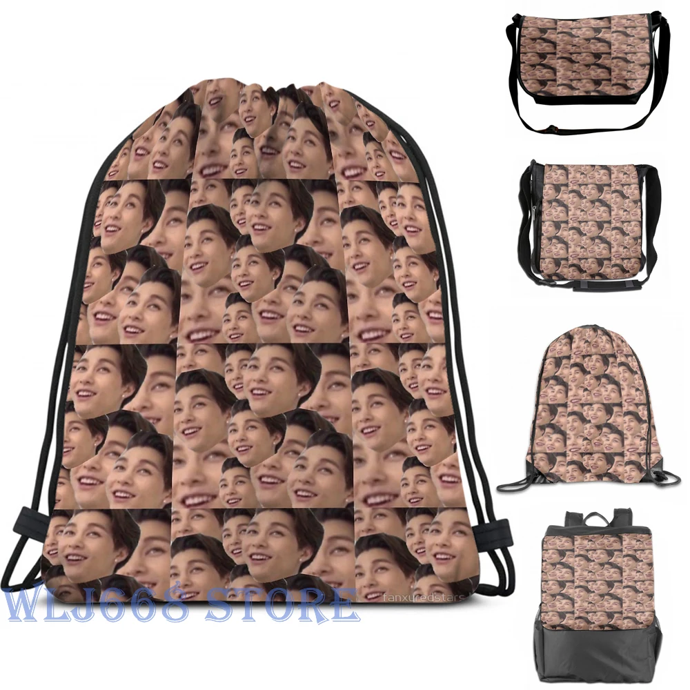 Сумка через плечо с забавным графическим принтом женский рюкзак на одно Johnny NCT