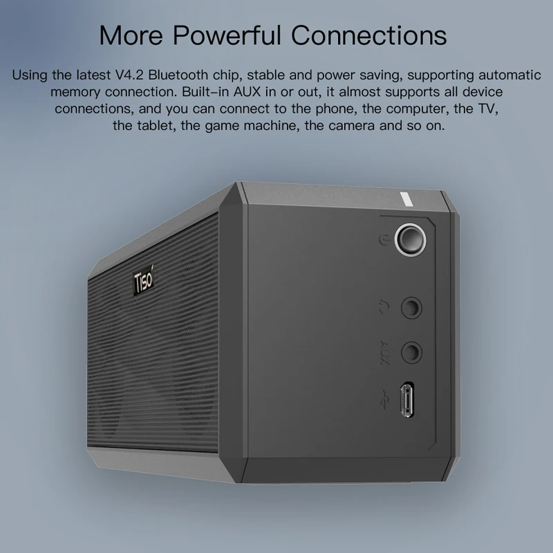 Тисо T20 20 Вт громкоговорители и 5 твитер Выход 3.1 каналов беспроводной Bluetooth V4.2