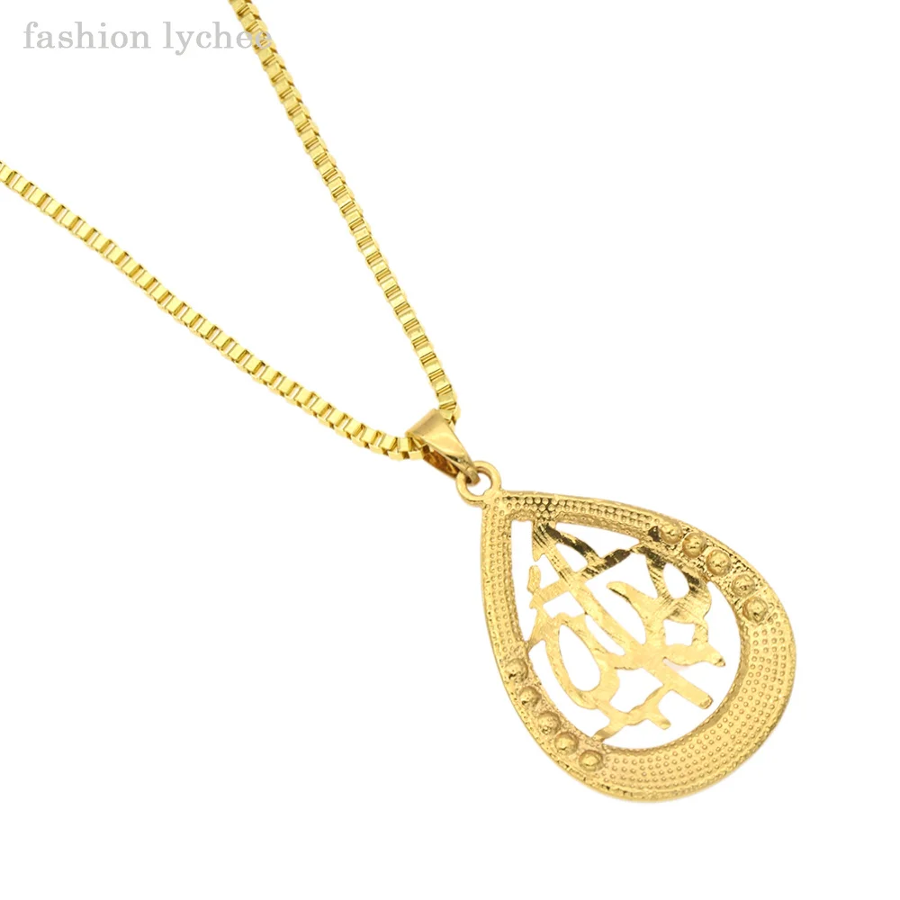 Модное ожерелье lychee в арабском мусульманском стиле с кристаллами из черного и