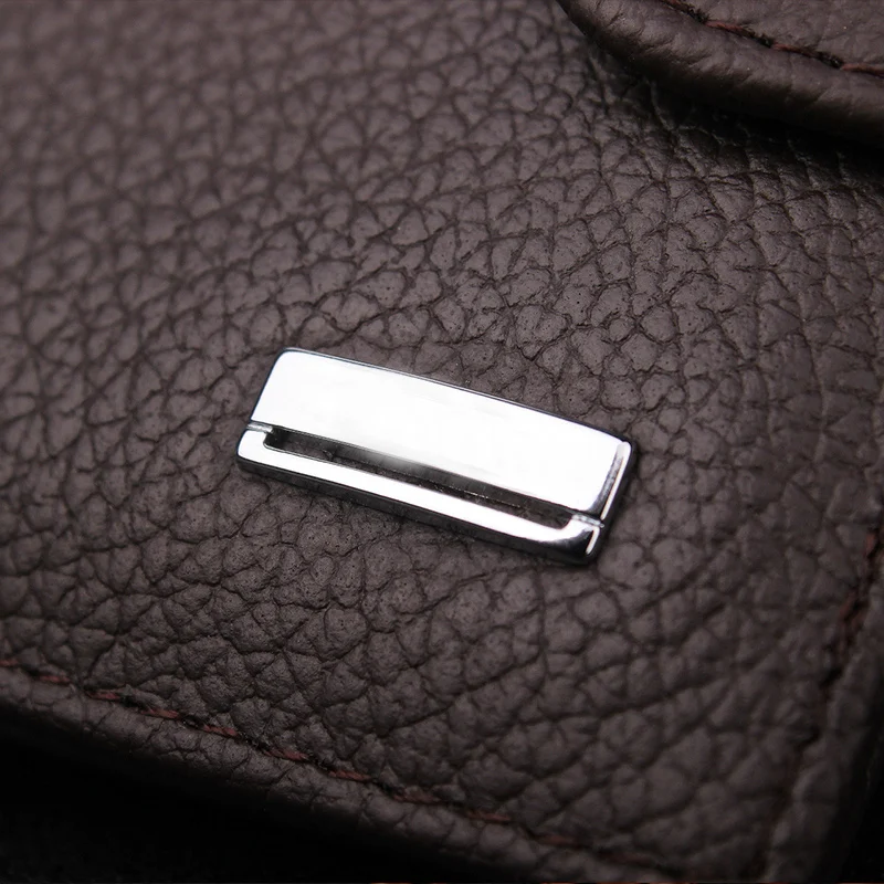 Винтажные мужские кошельки из натуральной кожи Короткие повседневные держатель