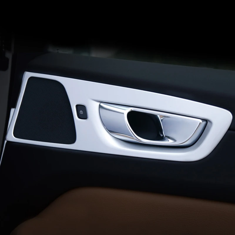 Только левый руль! Для VOLVO XC60 2018 ABS Матовый интерьер дверные ручки чаши рамка