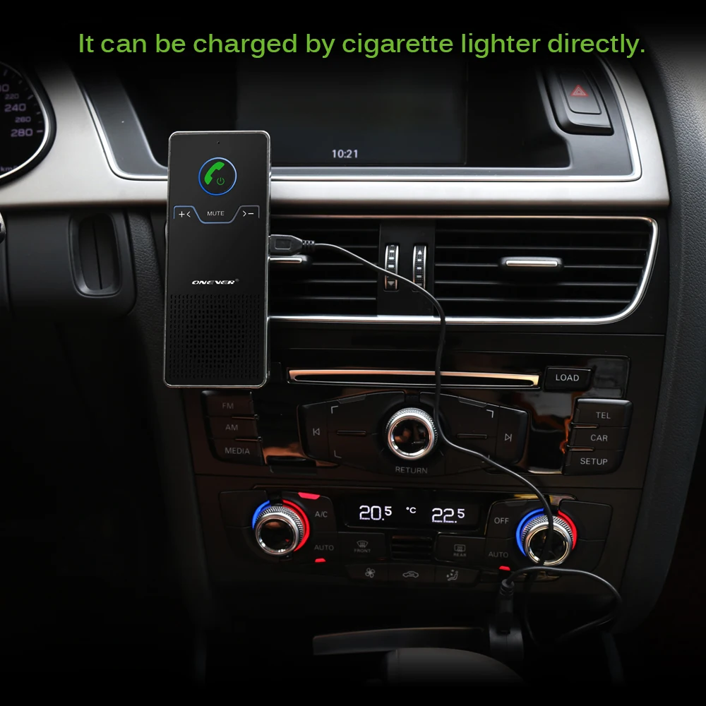 ONEVER Беспроводной магнитный автомобильный Bluetooth динамик телефон Hands-free автомобильный комплект солнцезащитный козырек в автомобиле динамик Автомагнитола голосовое вещание