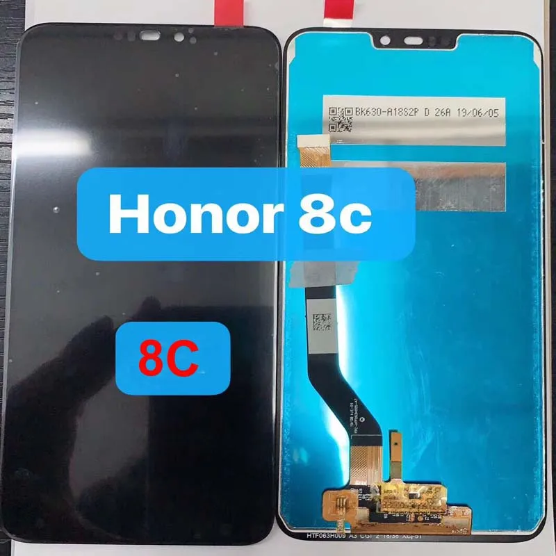 6,26 ''ЖК-экран для huawei Honor 8C ЖК-дисплей кодирующий преобразователь сенсорного экрана в сборе для Honor Paly 8C BKK-AL10 ЖК-рамка