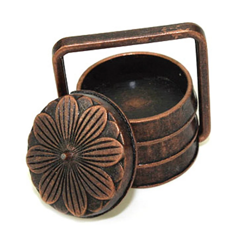 1:12 миниатюрный Ретро корзина на риса Кукольный дом сделай сам Декор Аксессуары