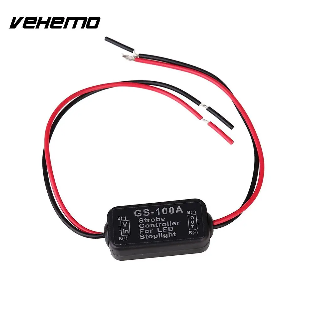 Вспышка Vehemo GS-100A 8-30 в стробоскопический контроллер Flasher Модуль для мигающих