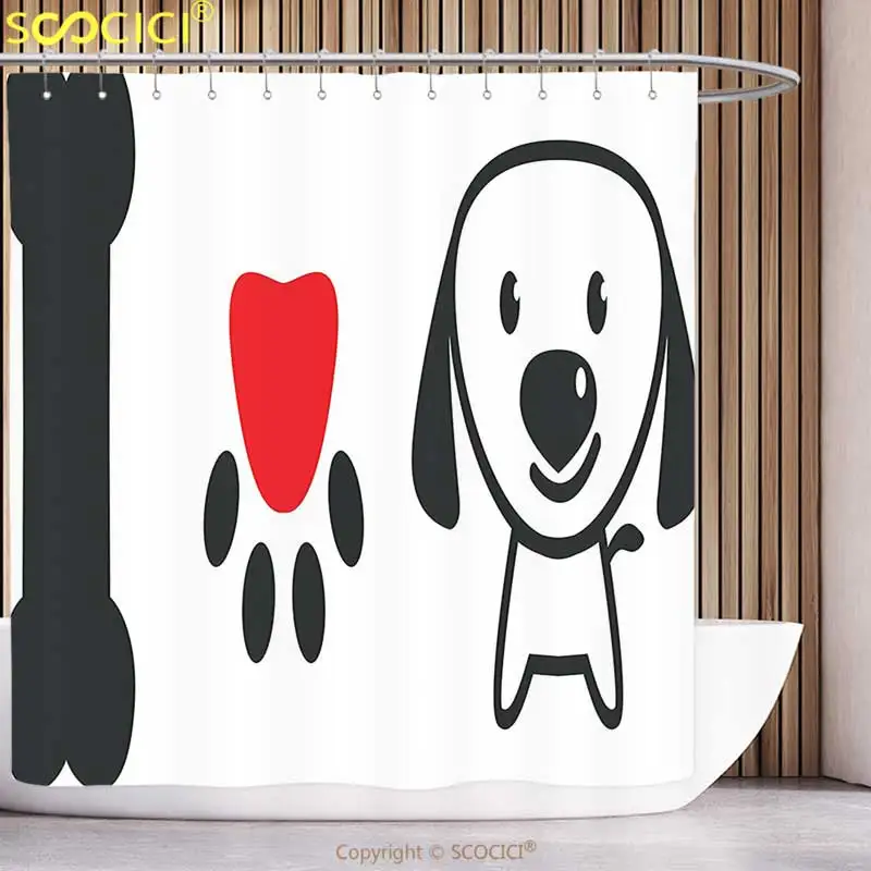 Классная занавеска для душа декор собаки коллекция кость Щенячий патруль с