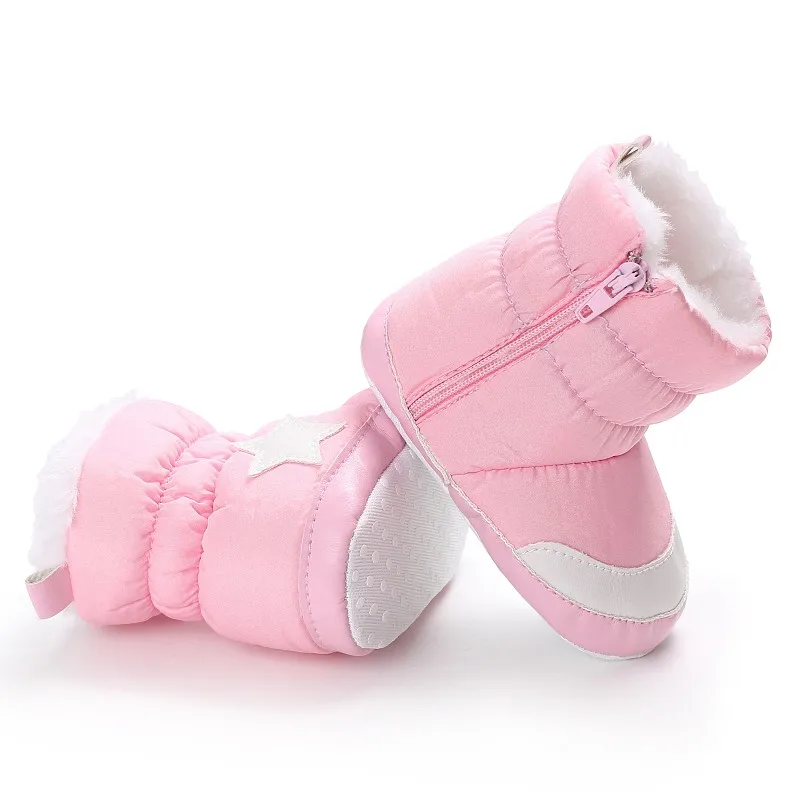 Детские сапоги Зимняя обувь унисекс детская кроватка Bebe младенческой малыша