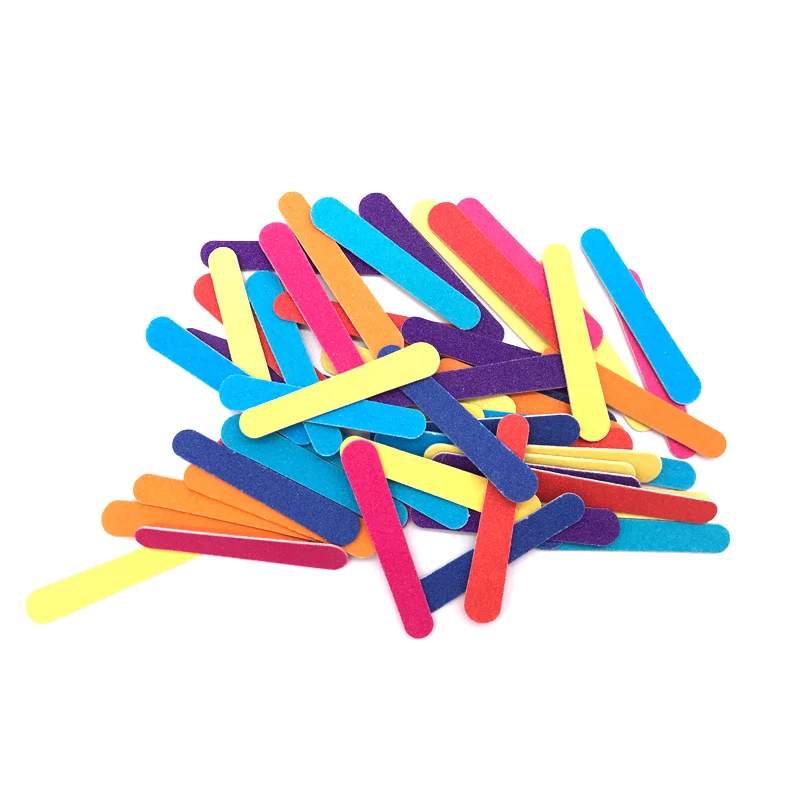 Цветные деревянные пилки для ногтей 100 шт. пилка дизайна инструменты маникюра и