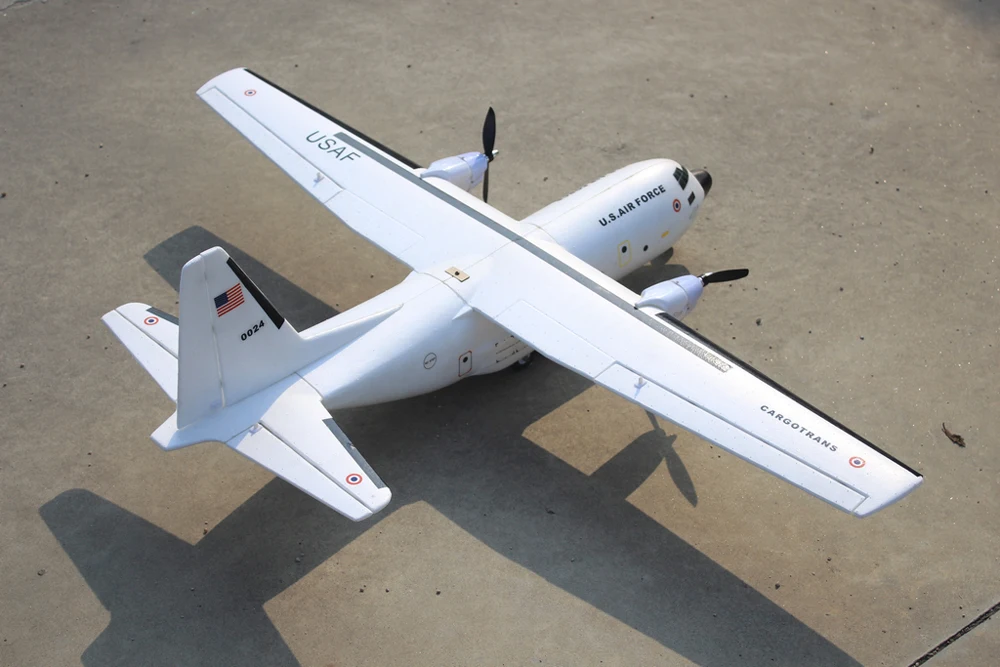 C 160 cargoтранс Твин Геркулес 1120 мм размах крыльев EPOS Warbird транспортный RC самолет