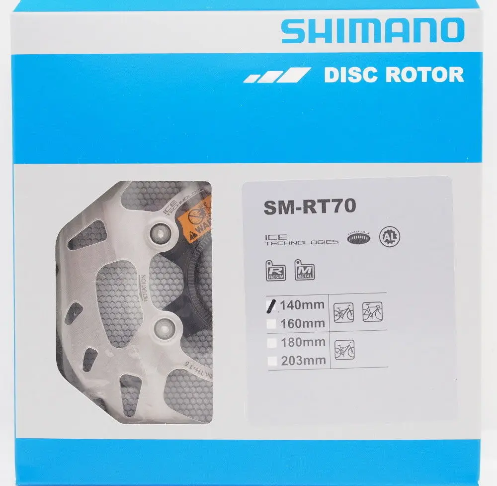 Оригинальный Shimano SLX SM RT70 диск тормозной ротор Центральный замок костюм 140 мм/160