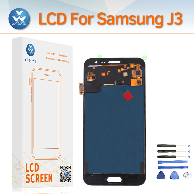Регулируемая Яркий ЖК дисплей Экран для samsung Galaxy J320 J3 2016 SM J320FN J320M J320H/DS Дисплей