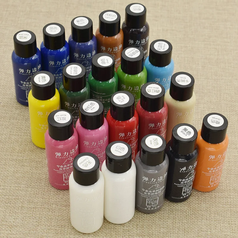 

30ml Matte Color DIY Handmade Leather Edge Paint Oil Dye Highlights Professional Paint Leathercraft Paint