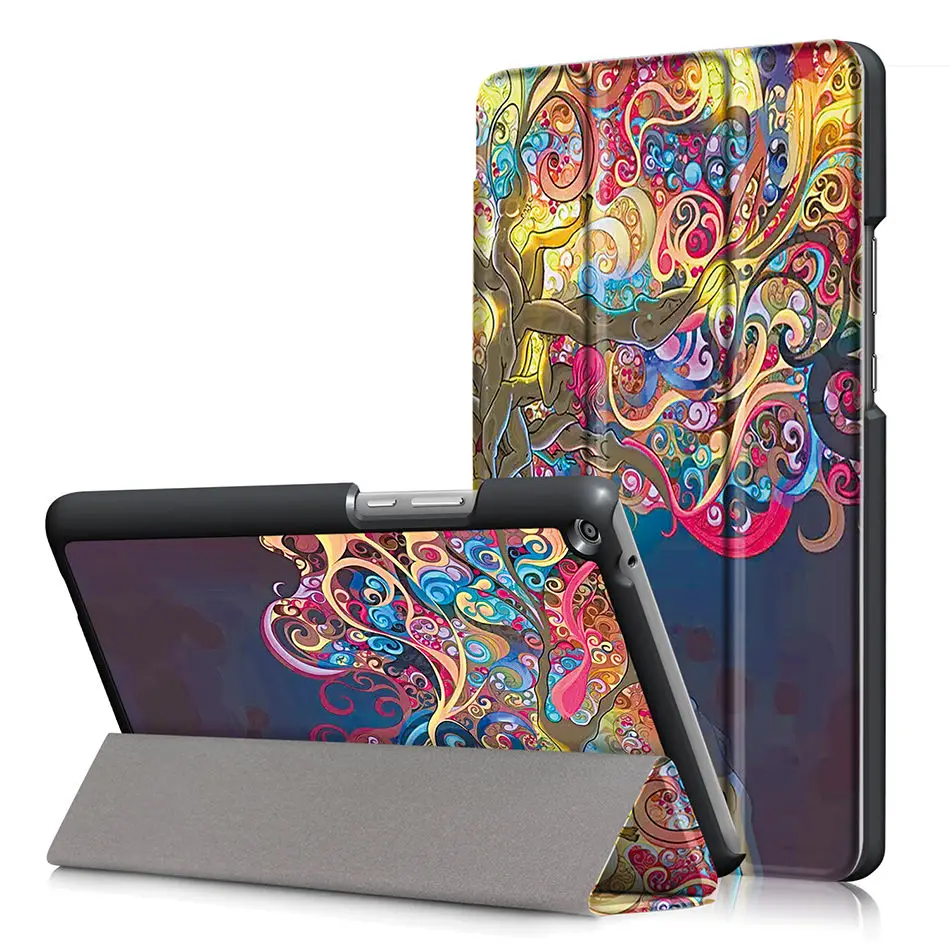 Чехол для huawei MediaPad T3 8," KOB-L09 KOB-W09 чехол Funda Tablet PU раскладной кожаный чехол для Honor Play Pad 2 8,0+ пленка+ ручка