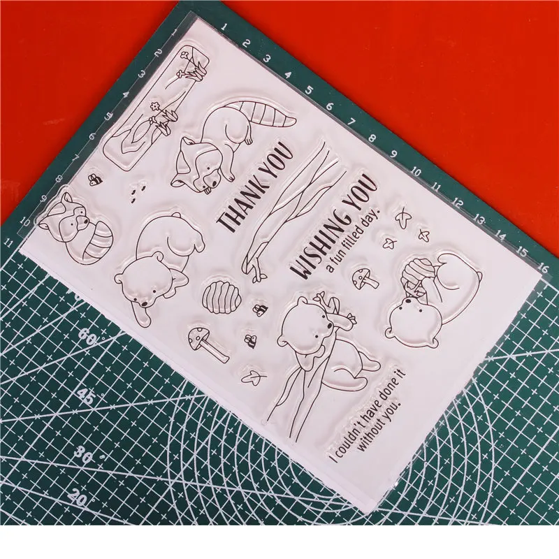 Прозрачные силиконовые штампы для самостоятельного скрапбукинга карты