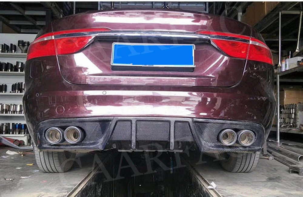 Карбоновый задний бампер для губ Диффузор для Jaguar XE автомобильный бампер фартук защитная пластина