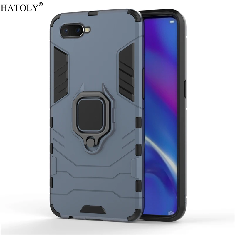 Чехол для OPPO K1 чехол с кольцом пальца оболочка бампер защитный жесткий