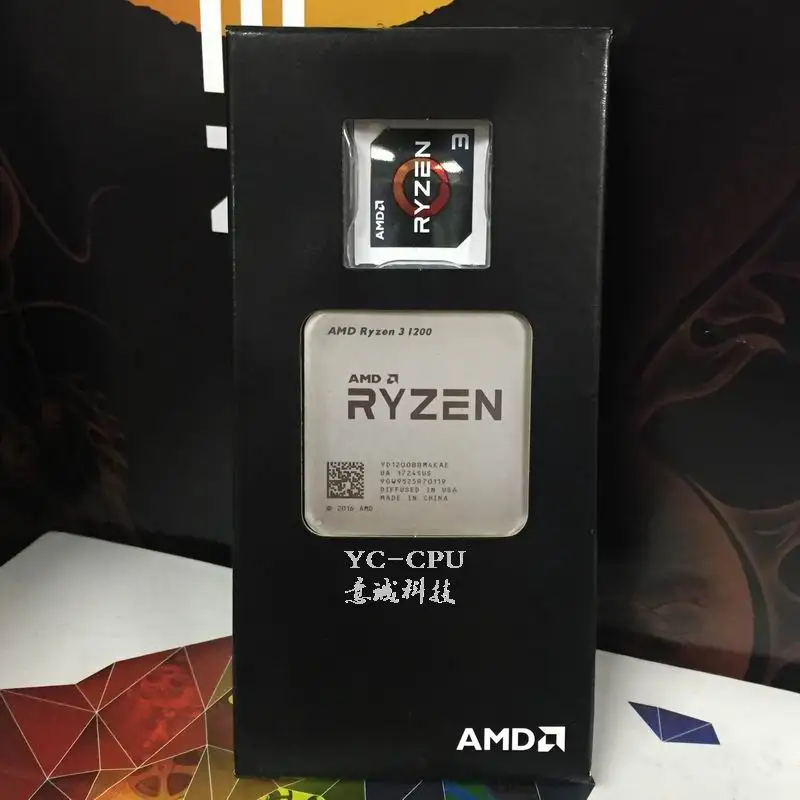 Процессор AMD Ryzen 3 1200 R3 четырехъядерный процессор разъем AM4 1 ГГц 10 МБ TDP 65 Вт кэш
