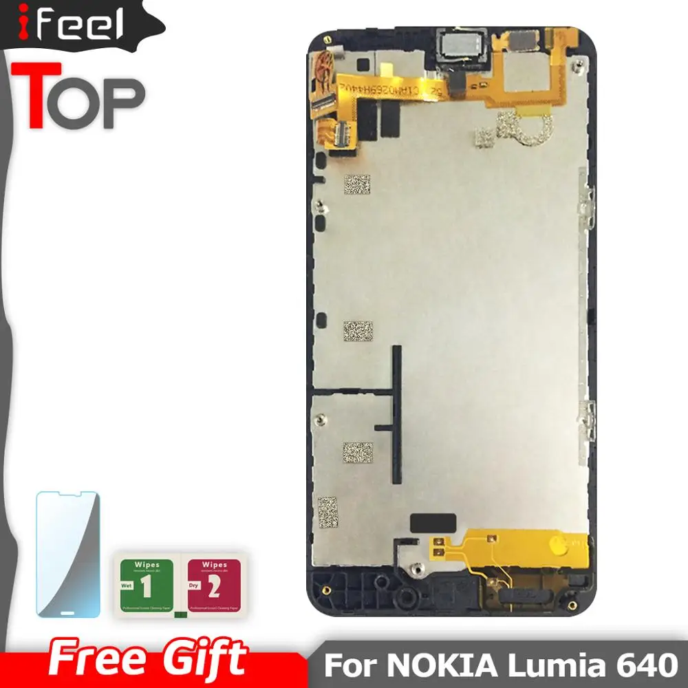 Для NOKIA Microsoft Lumia 640 ЖК дисплей + сенсорный экран с рамкой для LTE LCD|Экраны мобильных