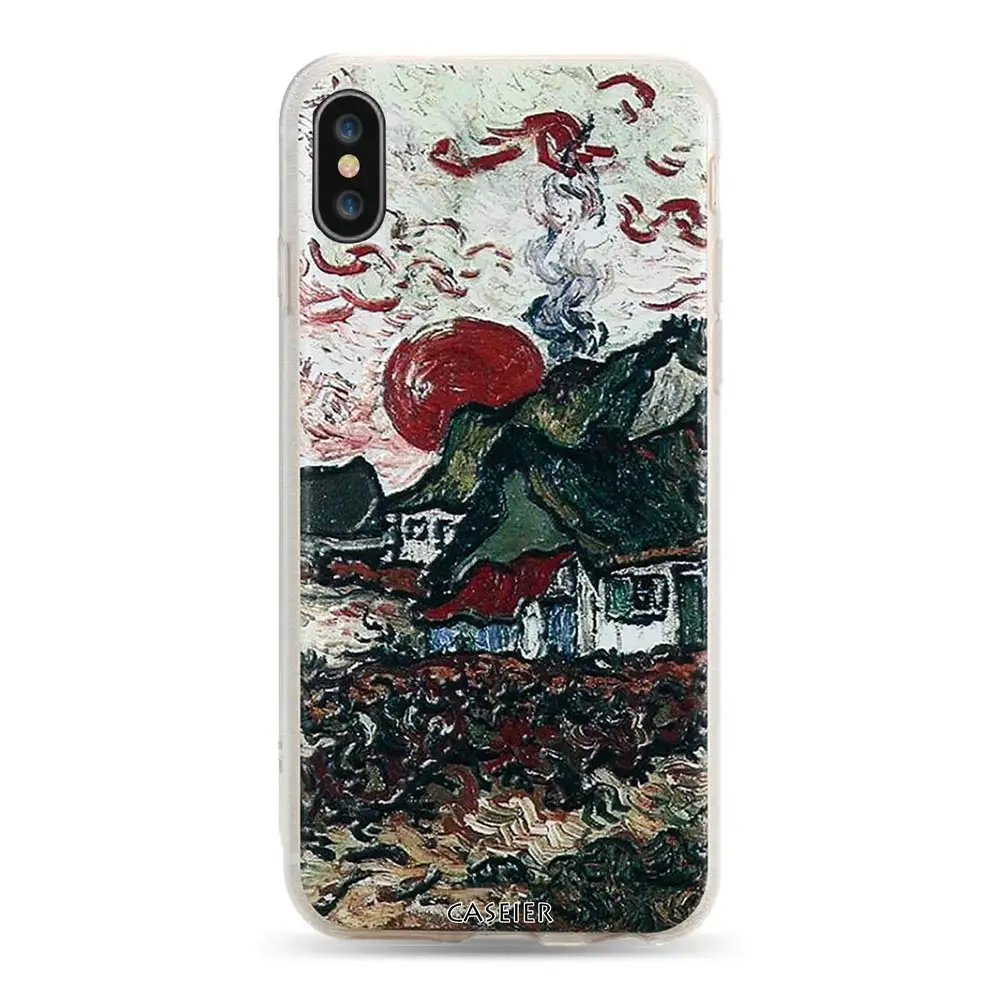 11 Чехол IER, чехол с тиснением для iPhone X, XR, XS, MAX, 8, 7, мягкий ТПУ, чехол для iPhone 5 5S se, 6, 6 S, 8, 7 Plus, чехол, Ван Гог, аксессуары для телефона - Цвет: 11