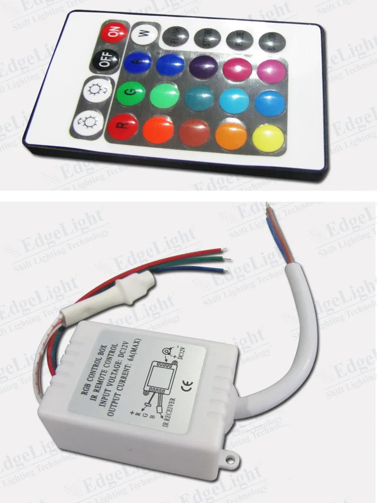 

1pcs/lot Mini 24 key LED Controller RGB Color 750W With IR Remote Control Switch Dimmer for 50M 3528 5050 Led Strip Light 12V