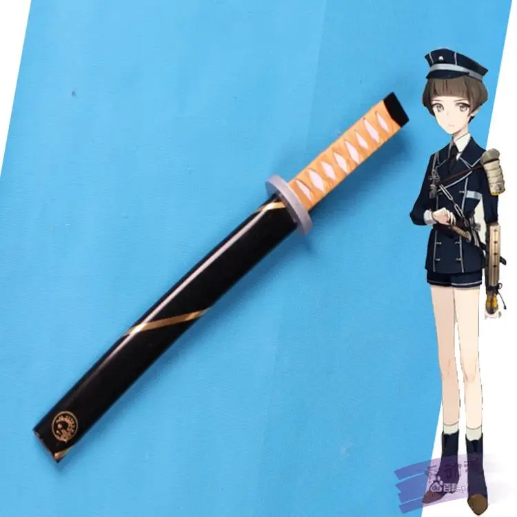 Онлайн-игра S0550 TOUKEN RANBU HIRANO TOUSHIROU SHOTO короткий меч с черной ножкой 13 8 дюйма | Игрушки