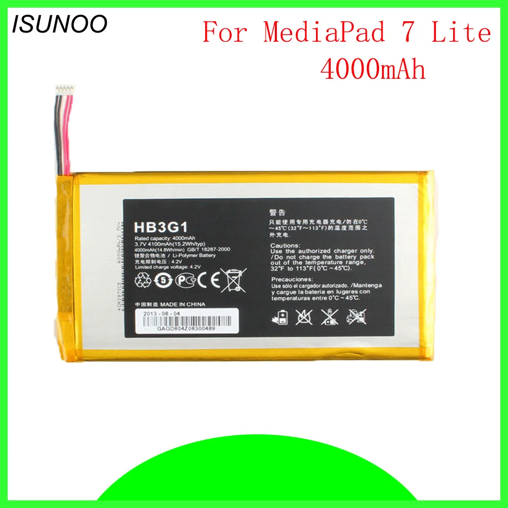 ISUNOO HB3G1HB3G1H батарея для Huawei MediaPad tablet HB3G1H HB3G1 S7 301U 301w 302 303 Оригинальная