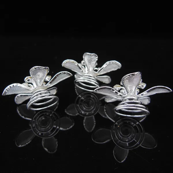 Новинка 12 шт. свадебные шпильки с кристаллами стразами цветами заколками для