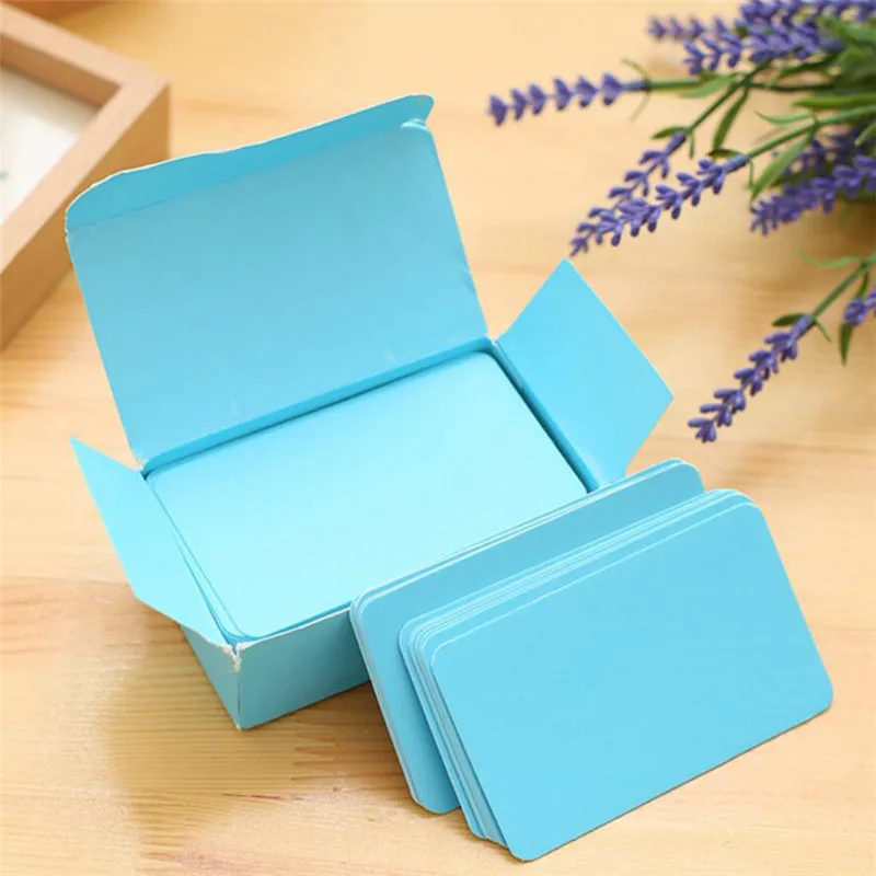 Blue DIY красочный лист цветной бумаги блокнот план липкая бумага для заметок поздравительные открытки блокноты Канцтовары офисный школьный подарок - Цвет: Blue
