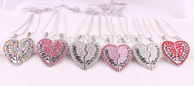 Подарочная упаковка стразы сердце для мамы и дочки лучший друг День матери семья