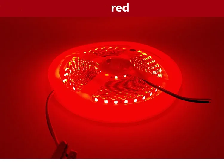 Красный Световая панель супер яркая 12V2835led лампа с 4 мм/5 мм/8 мм узкая версия голая доска не Водонепроницаемая светодиодная мягкая световая полоса - Испускаемый цвет: Красный