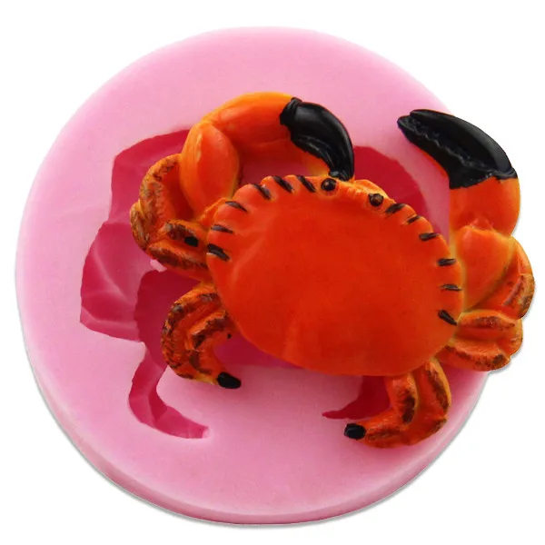 Пищевое Силиконовое мыло 3D формы для мыла краб украшения инструменты тортов из