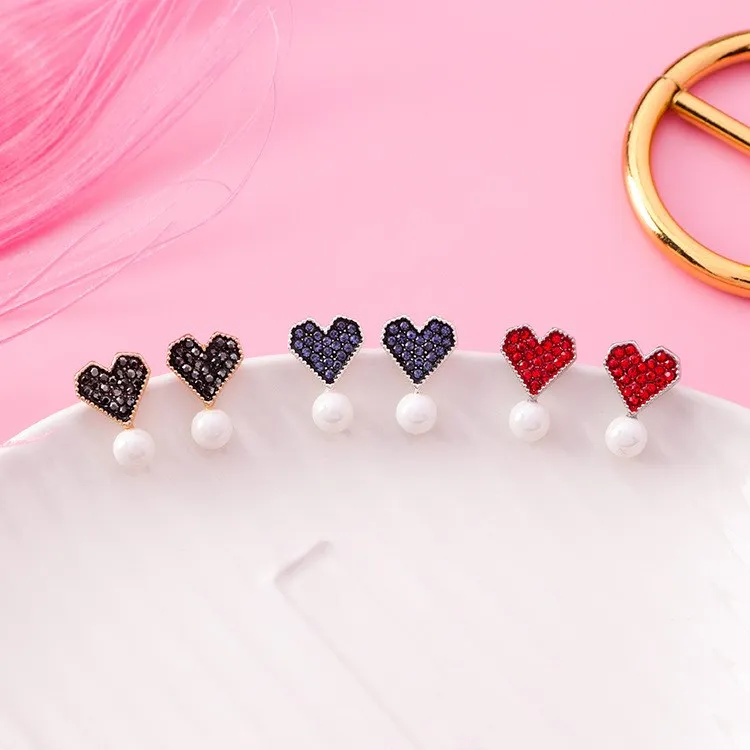 Модные ювелирные изделия 3 цвета Кристалл от Swarovski серебро 925 пробы игла милые