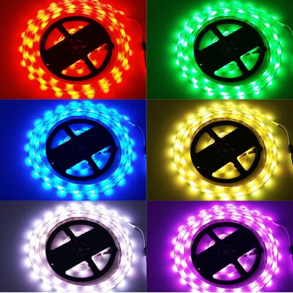 10 м RGB/RGBW/RGBWW светодиодные полосы света 5050 SMD 300 светодиодный s DC 12 В с Wi-Fi контроллером и 6A Светодиодный источник питания