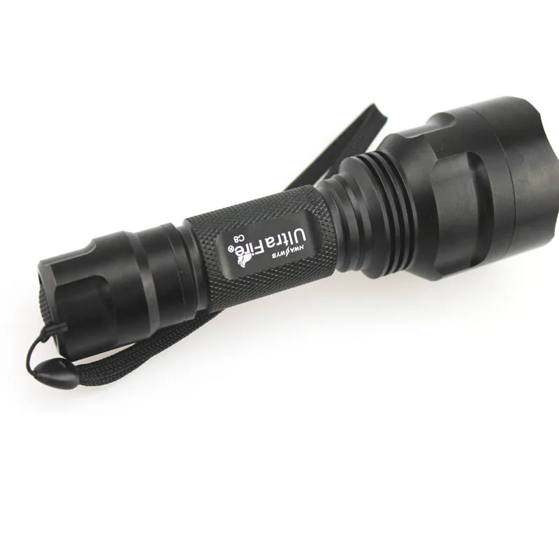 U-F C8 1xcree XM-L 3000 K-3500 K теплый белый 1300lm SMO/OP светодиодный фонарик(1x18650
