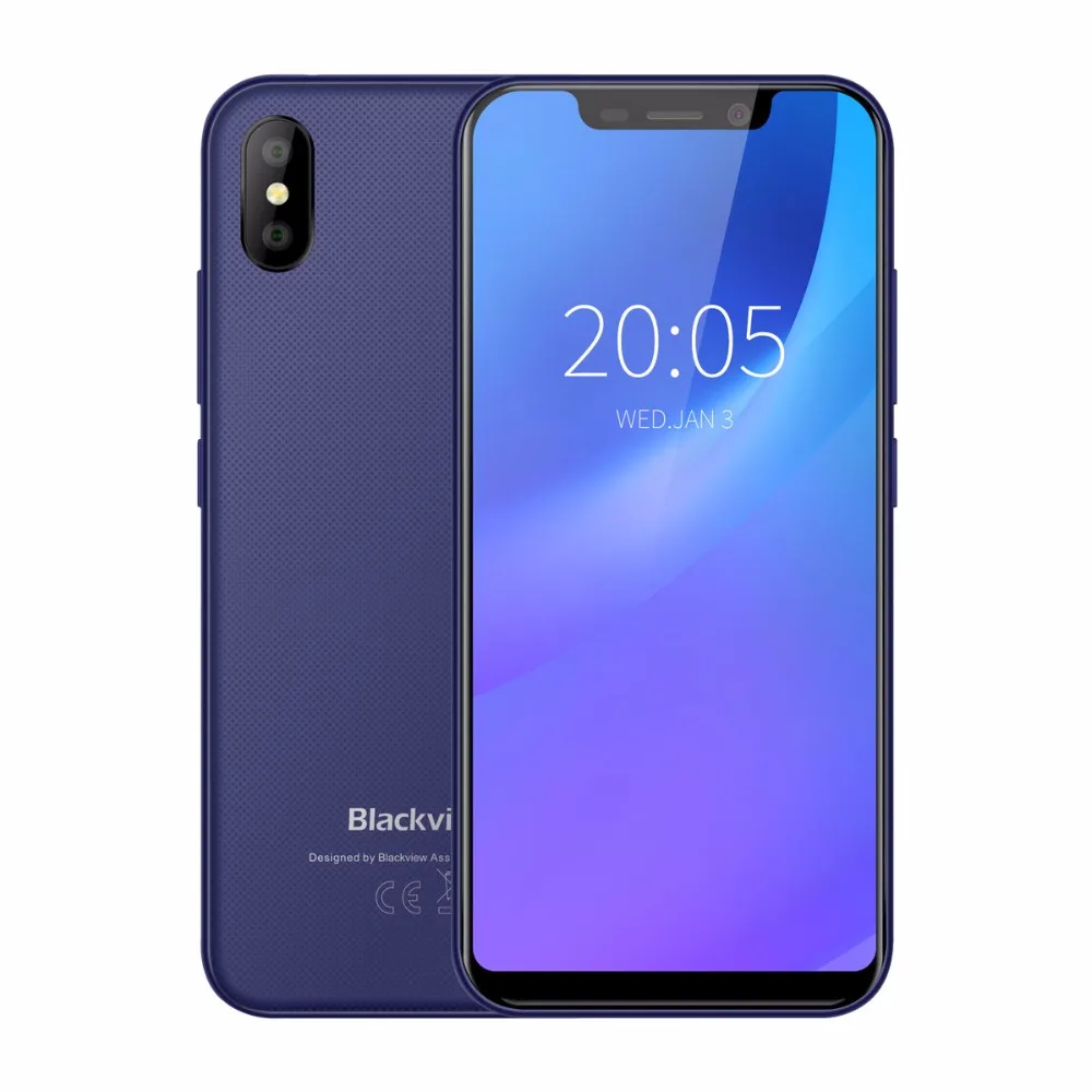 Blackview A30 смартфон 19:9 полный экран 2500 мАч 5 дюймов Android 8 1 8MP Двойная камера 2 Гб