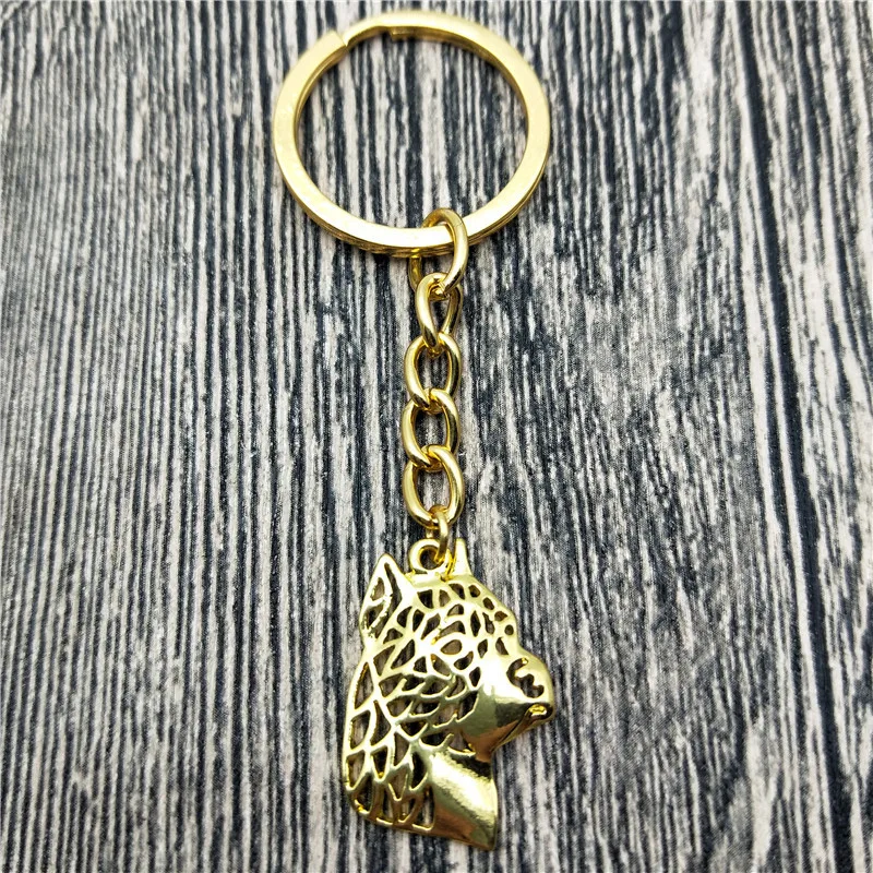 

American Staffordshire Terrier Key Chains Fashion Pet Dog Jewellery Staffordshire Terrier Car Keychain Bag Keyring For Women Men