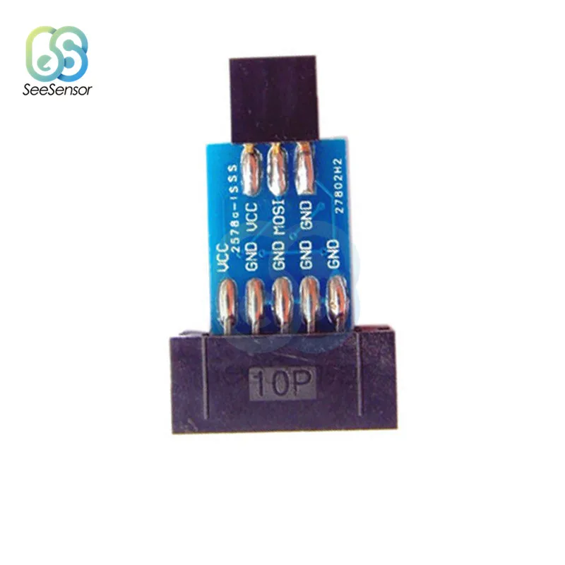 Преобразователь 10 контактов в 6 для стандартной платы адаптера ATMEL STK500 AVRISP USBASP ISP