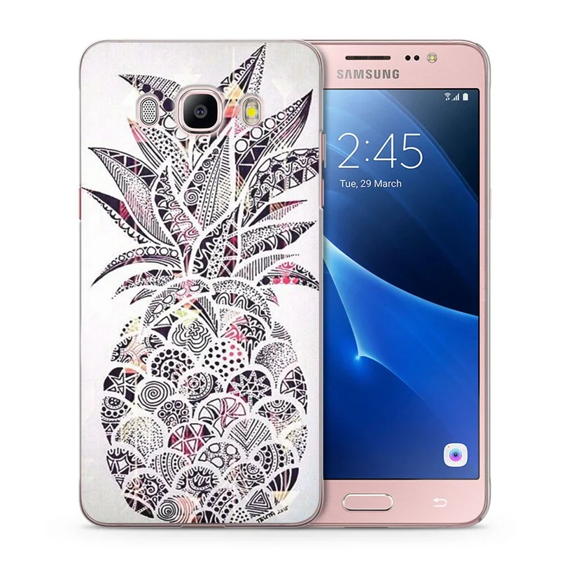 For Samsung Galaxy A3 A5 2016 2015 2017 prime J1 J2 J3 J5 J7 G530H S8/plus Note 8 TPU Silicon Pineapple Leaves Cover Case C098 |