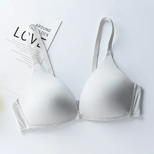 Серебристый Love beauty, женский бюстгальтер, без косточек, пуш-ап, бесшовный, с регулируемыми лямками, без косточек - Цвет: Серебристый