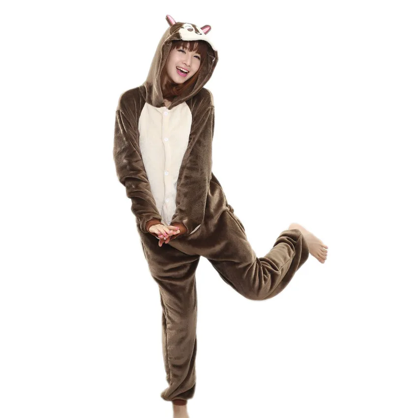 Милый динозавр Аниме Kigurumi пижамы для взрослых женщин животных мультфильм