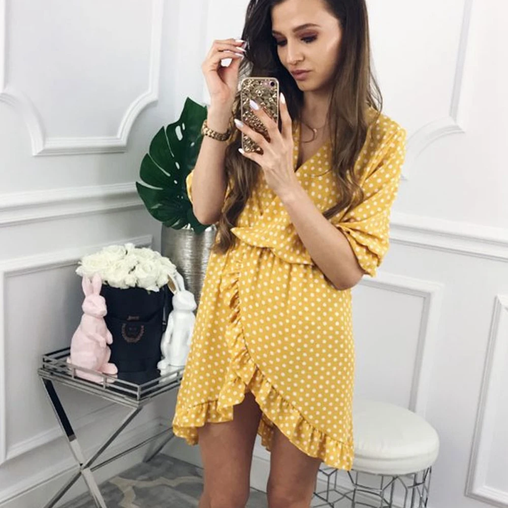 Винтаж в Красной полосой мелкий горошек детская юбочка Желтый Вечерние Платье