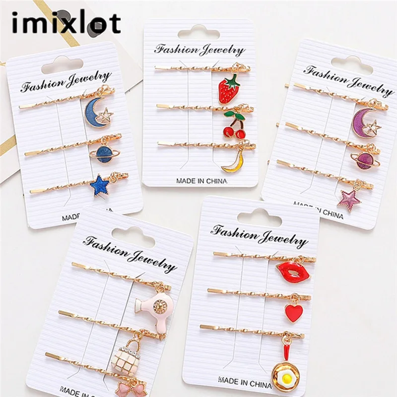 Imixlot 3 шт. элегантные тонкие шпильки для волос украшения | Украшения и аксессуары