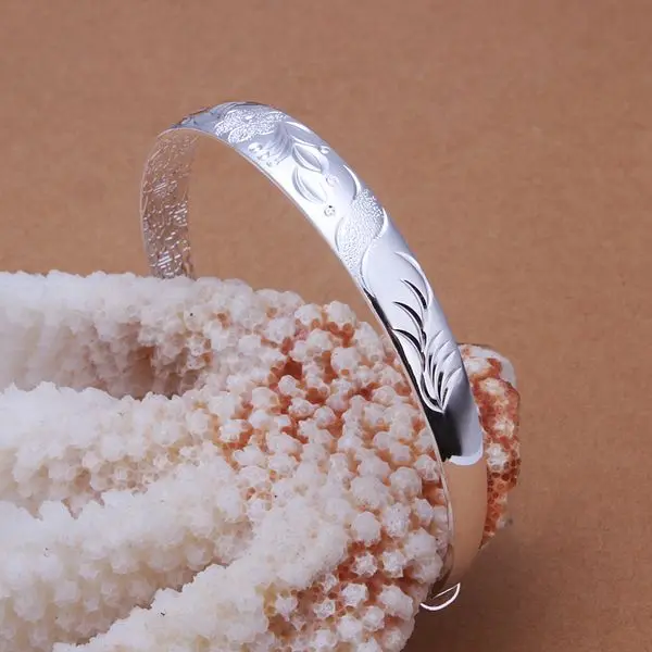 

High Quality Gorgeous B186 Trendy Silver Color Bracelet Fashion Jewelry Bangle Aydajpka Wedding Party Gifts