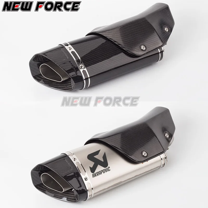 Универсальный R6 RC390 GSXR750 GSXR 750 Z900 мотоцикл Akrapovic выхлопная Модифицированная труба