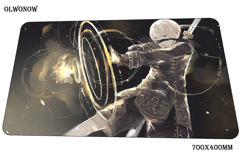 Nier коврик для мыши Офисный Компьютерный коврик 70x40 см Игровой Коврик Большой 3d коврик для мыши Клавиатура игры ПК геймер стол - Цвет: size 700x400x2mm