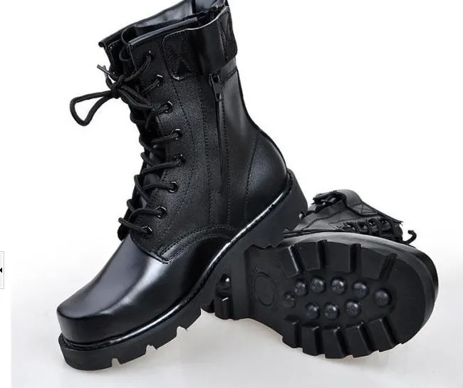 AJLONGER Retro Combat Boots Winter England Style Fashionable Men's Short Black Motorcycle Martin Mid-Calf | Обувь