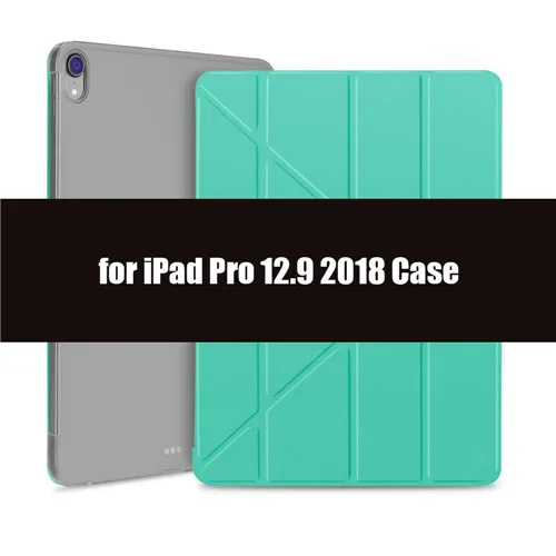 Чехол для iPad Pro 12,9, GOLP из искусственной кожи передняя крышка+ Жесткий ПК задняя Магнитная Смарт-Крышка для iPad Pro 11 чехол - Цвет: Green 12